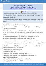 Đề thi giữa kì 2 KHTN 7 Cánh diều - Đề số 3